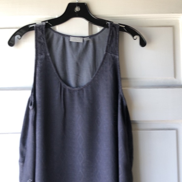 Hinge Embroidered Gray Slip on Dress Size S - Picture 3 of 8